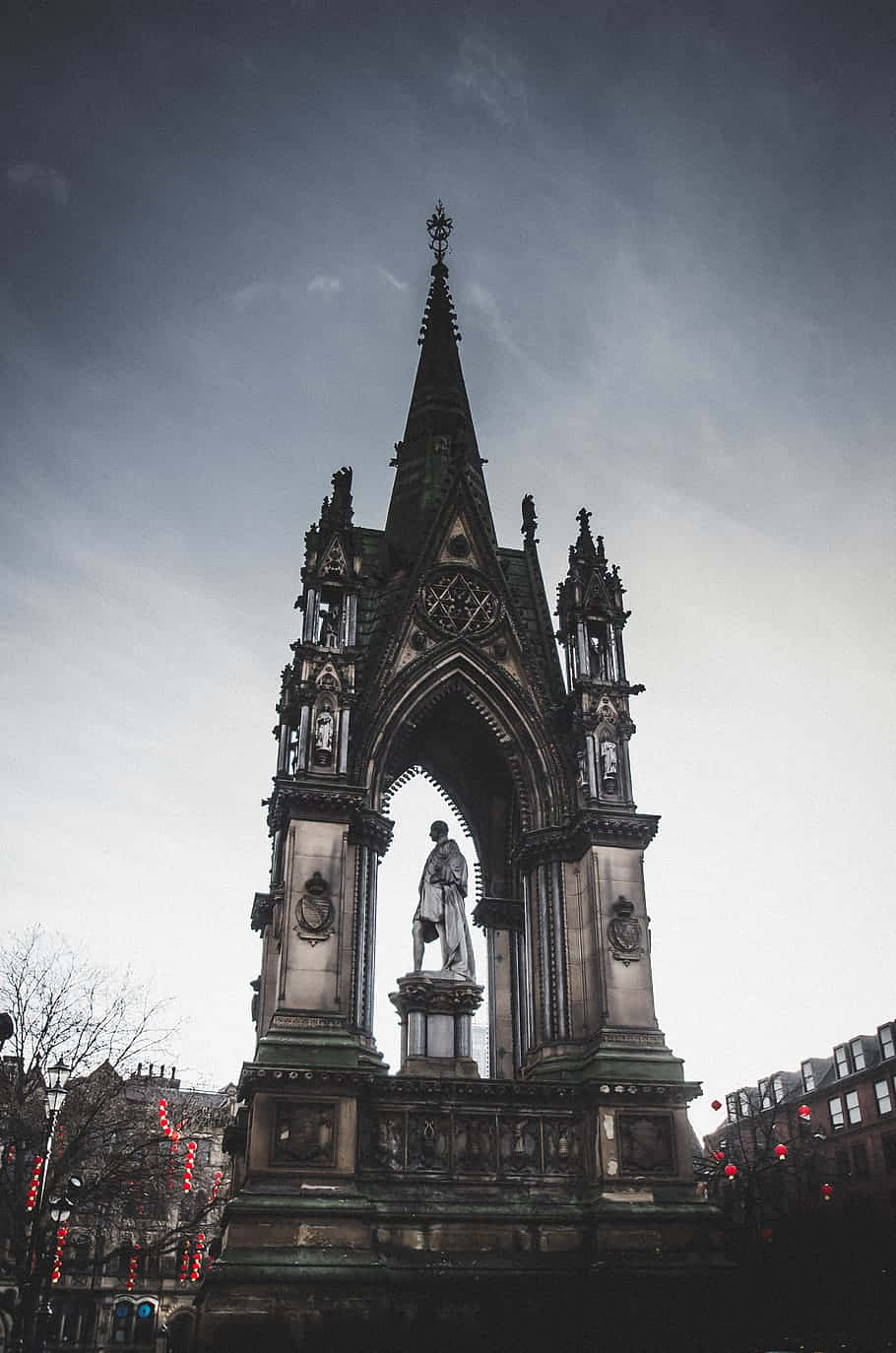 Manchester Albert Memorial Gothic Architecture Wallpaper