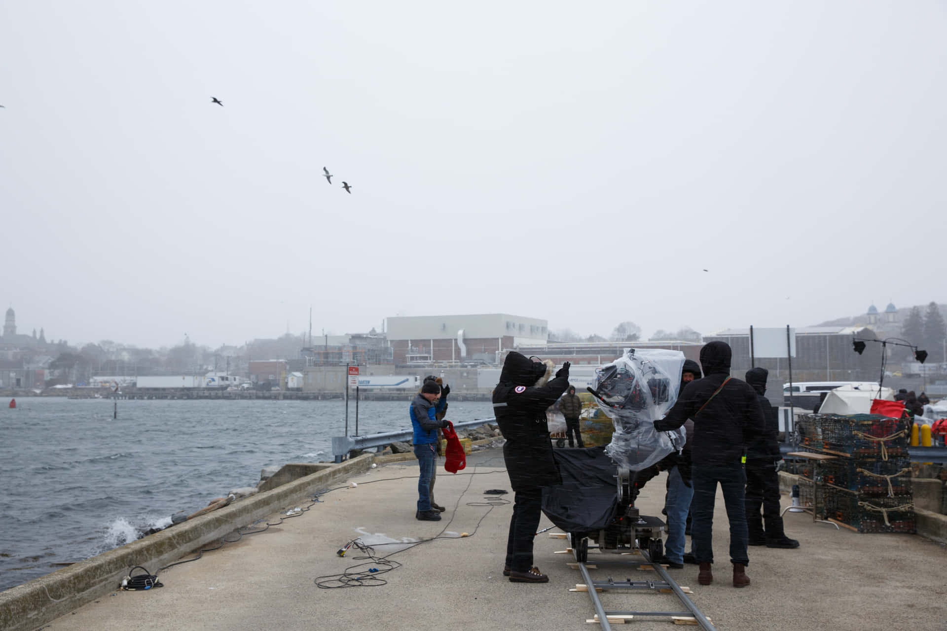 Manchester By The Sea Filmen Aan De Haven Achtergrond