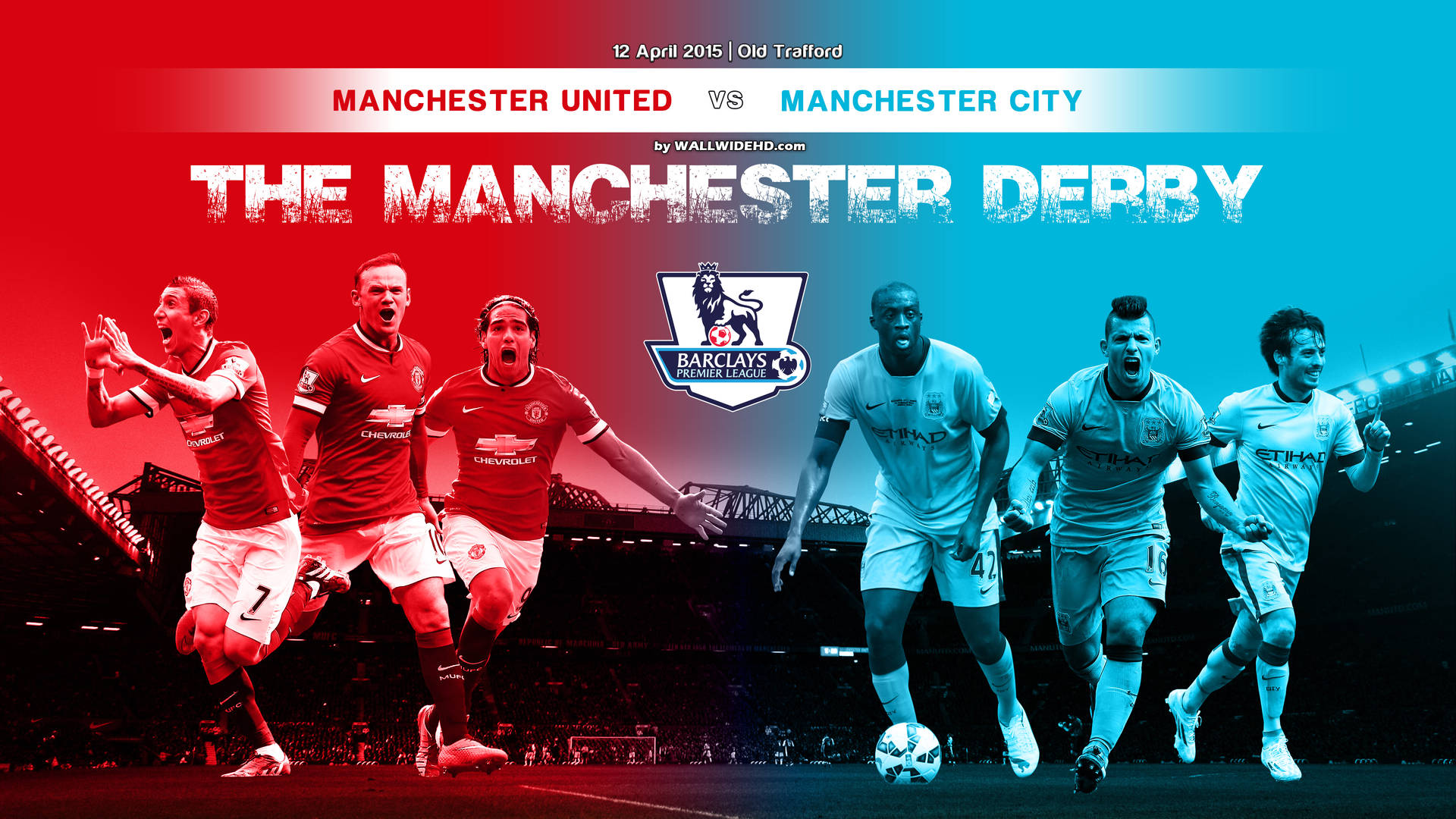 Manchester City 4k Blue Red Derby Wallpaper