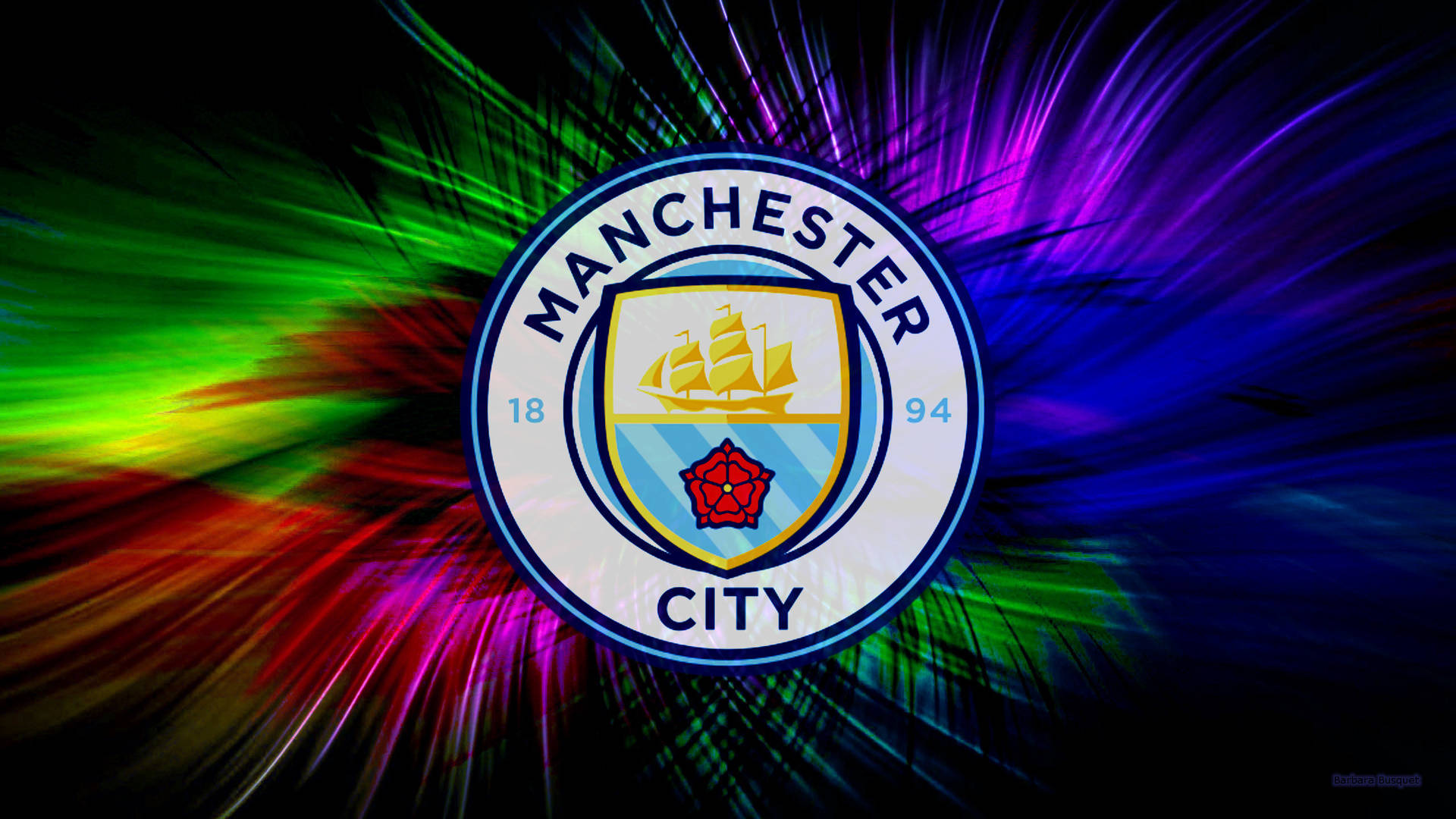 Manchester City 4k Color Lines