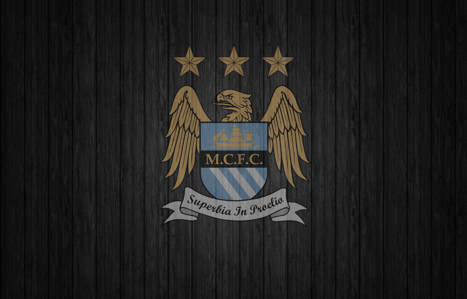 Manchester City 4k Eagle Shield Logo Wallpaper