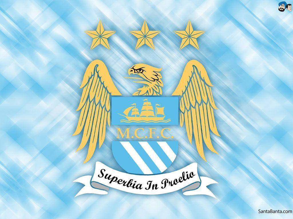 Manchester City FC Blue And White Football Wallpaper
