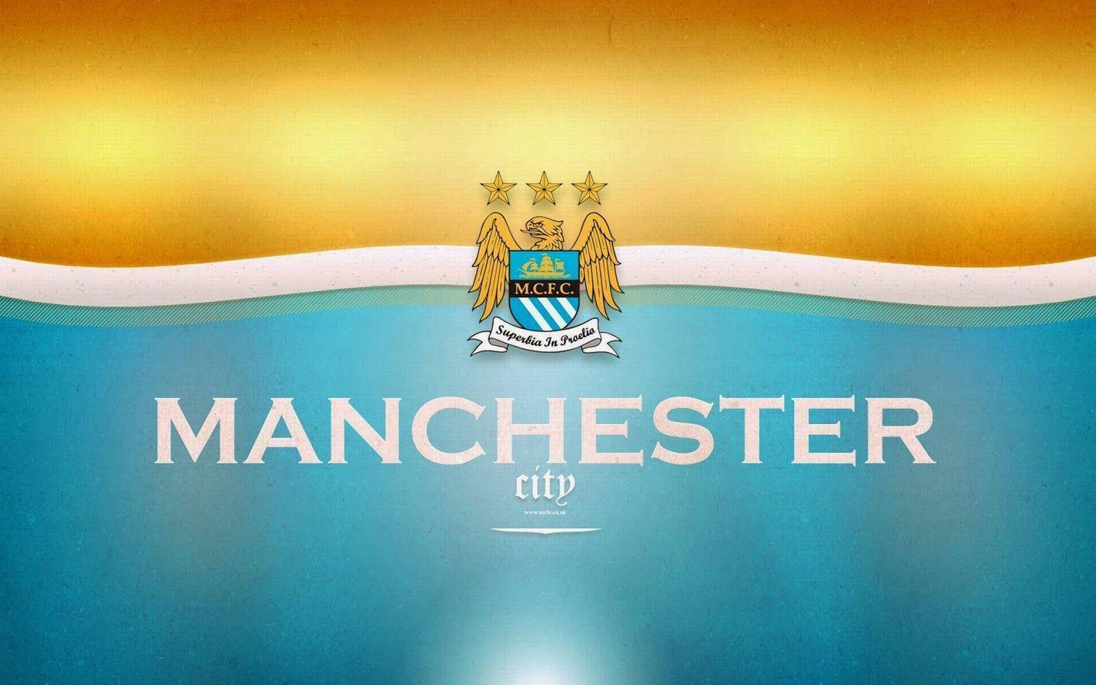Manchester City Fc Players Celebrating Victory Wallpaper