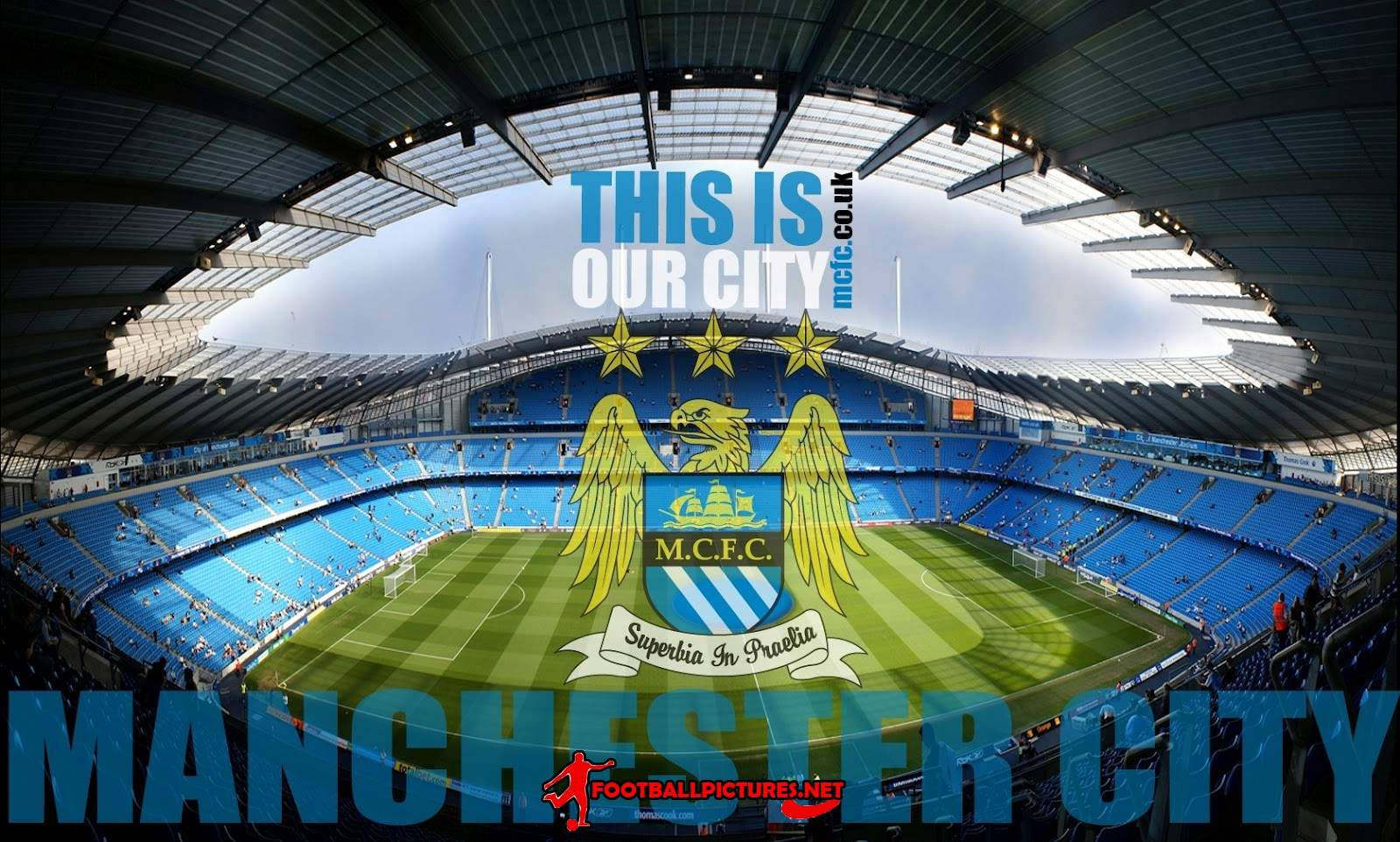 Manchester City Fc, Ready For Action Wallpaper