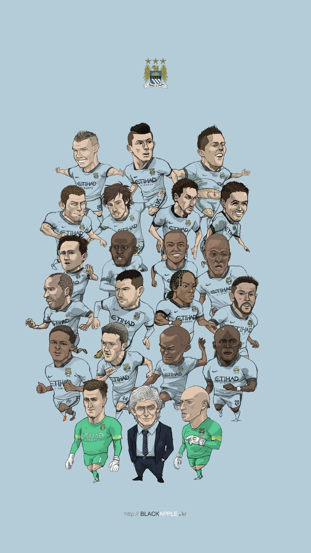 Fåbilledet Helt Perfekt Med En Manchester City Iphone Baggrund Wallpaper