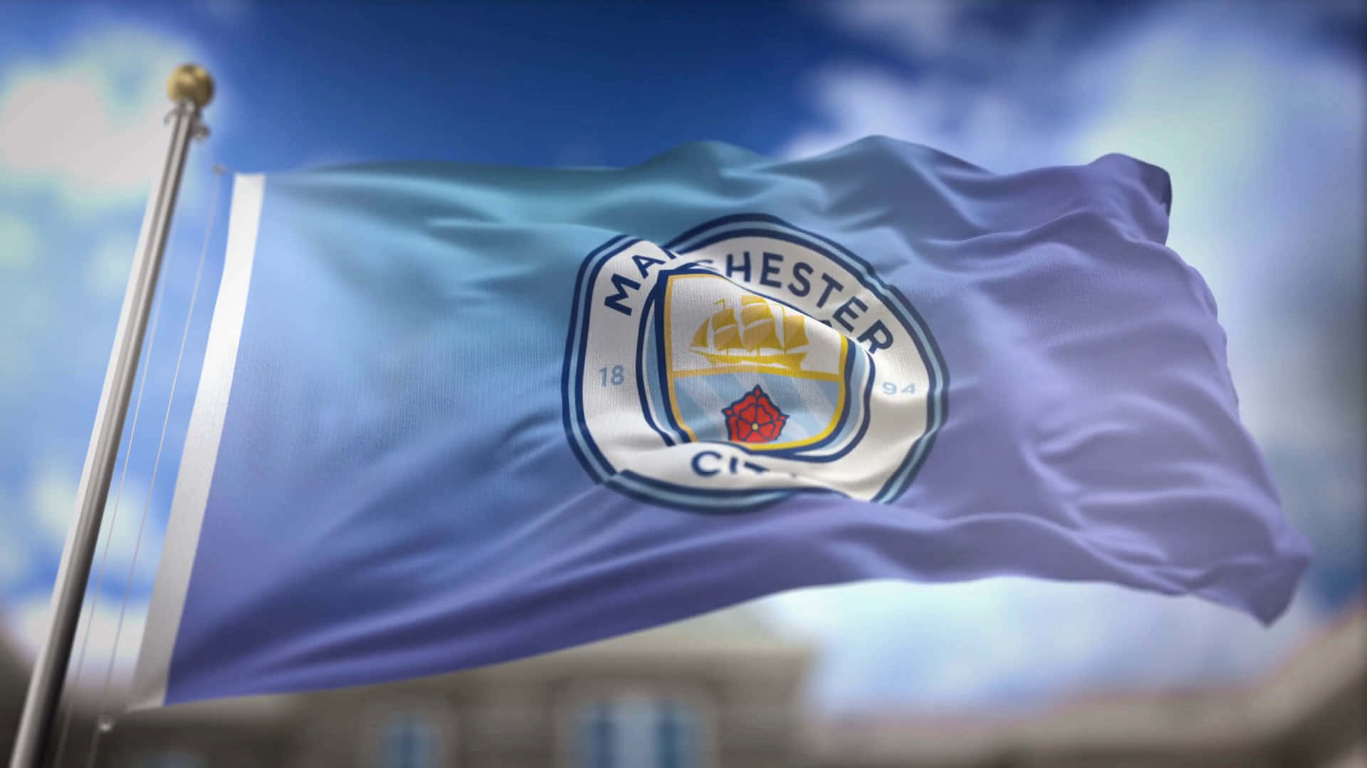 Manchester City Flag Iphone Wallpaper