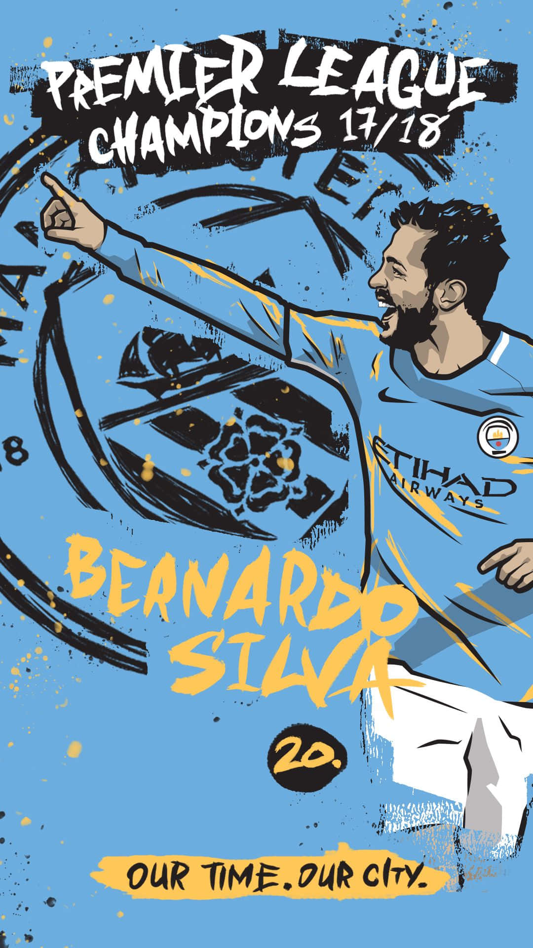 Get ready for the match with the Man City Iphone Wallpaper