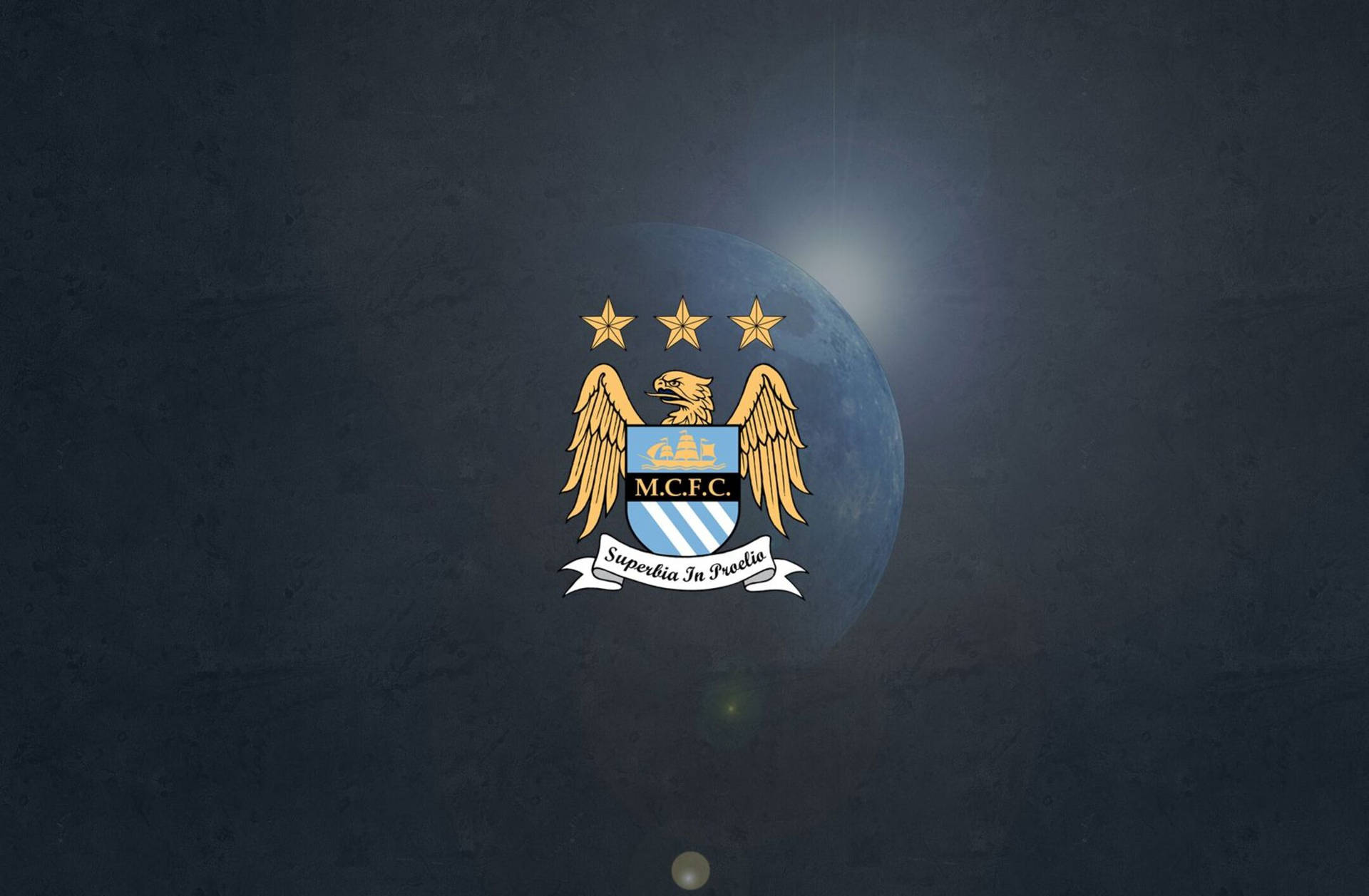 Manchester City Logo Gray Stone