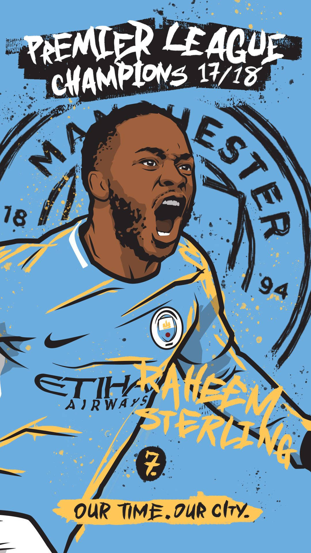 Manchester City Logo Raheem Sterling