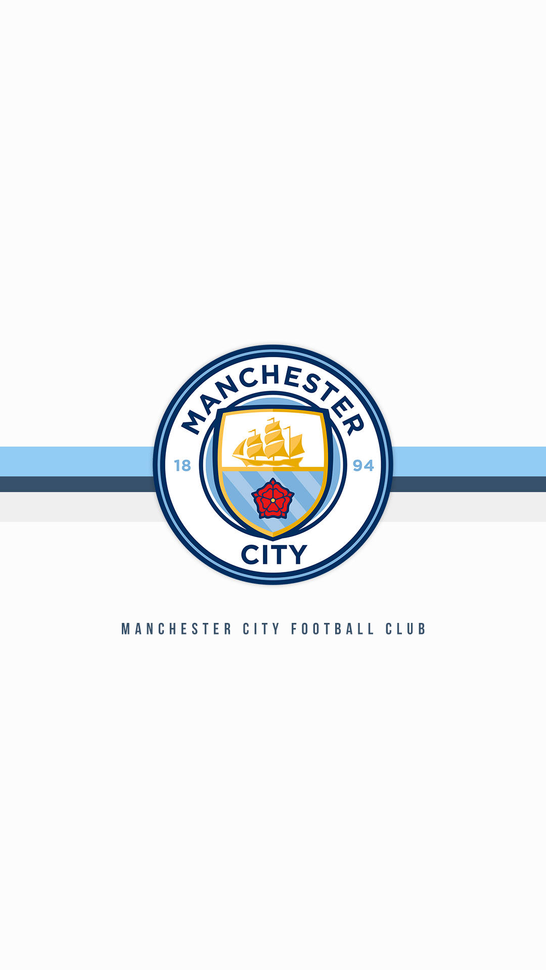 The Famous Logo of Manchester City Football Club Wallpaper