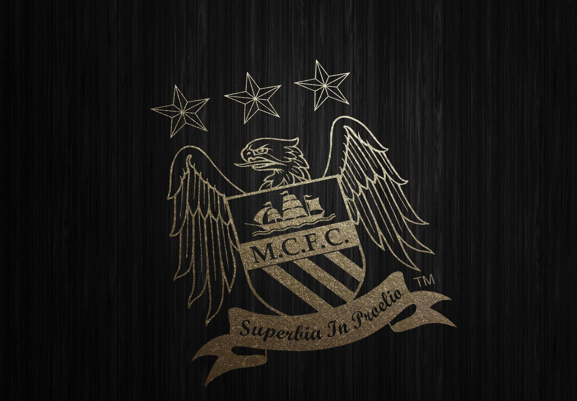 Manchester City Logo With Motto