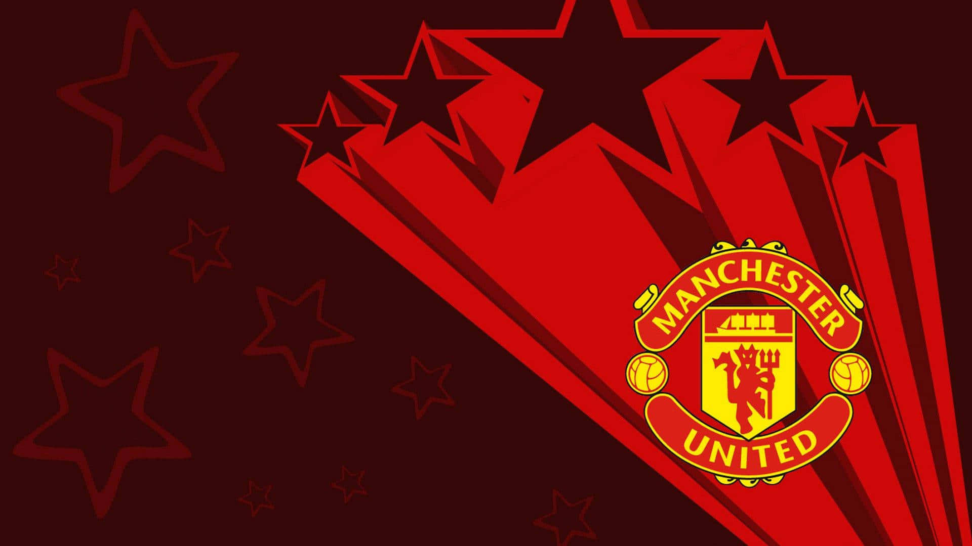 Denikoniska Röda Och Vita Färgen Hos Manchester United.
