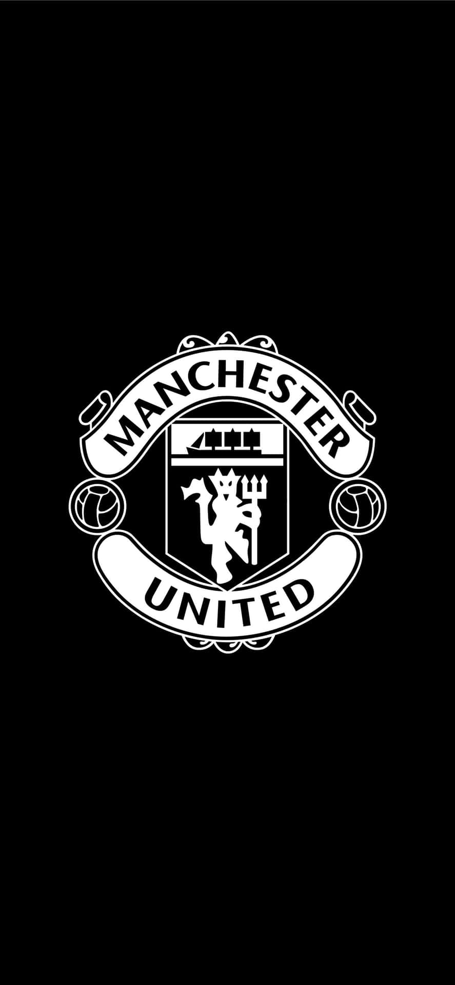 Manchester United Iphone Black And White Wallpaper