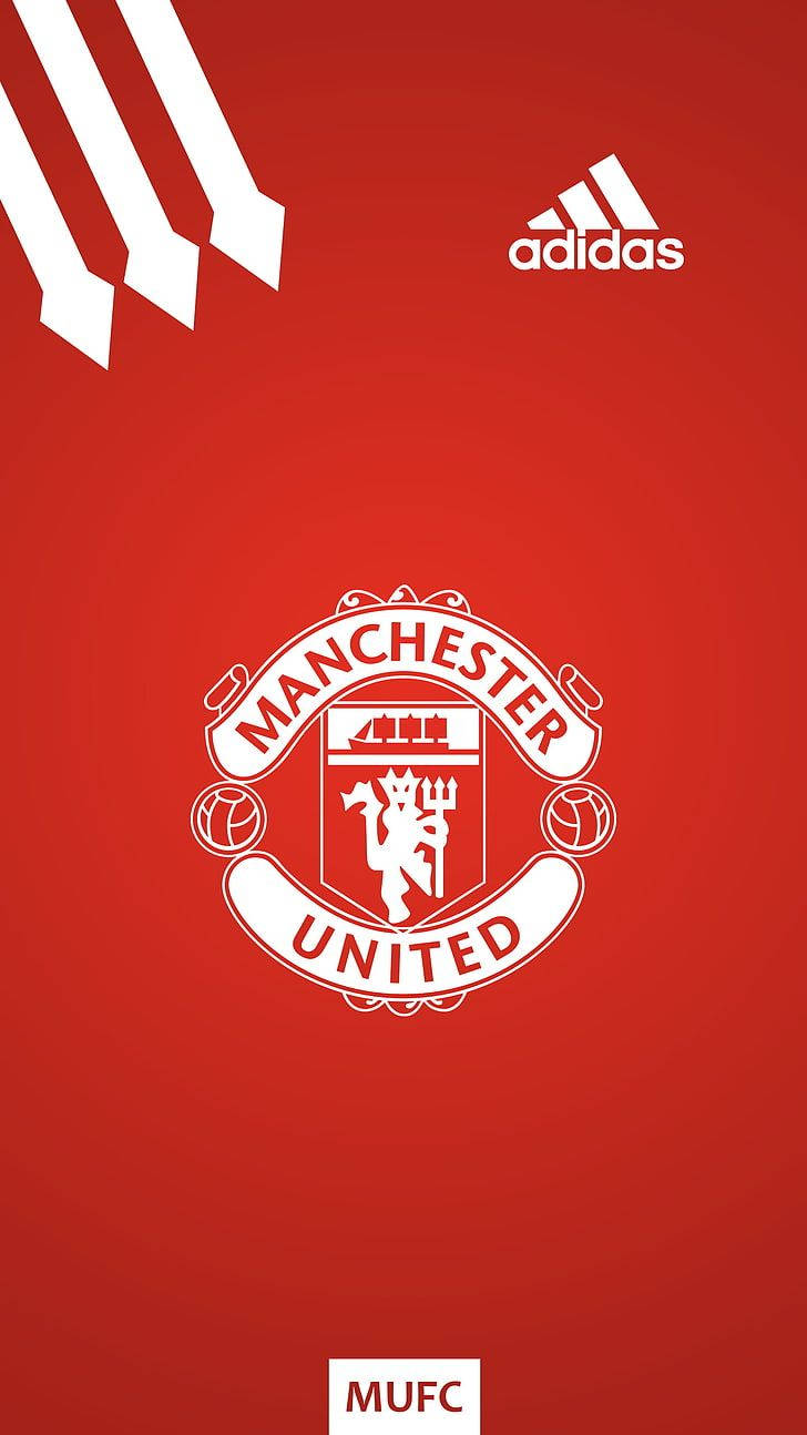 Manchester United Logo With Adidas Brand