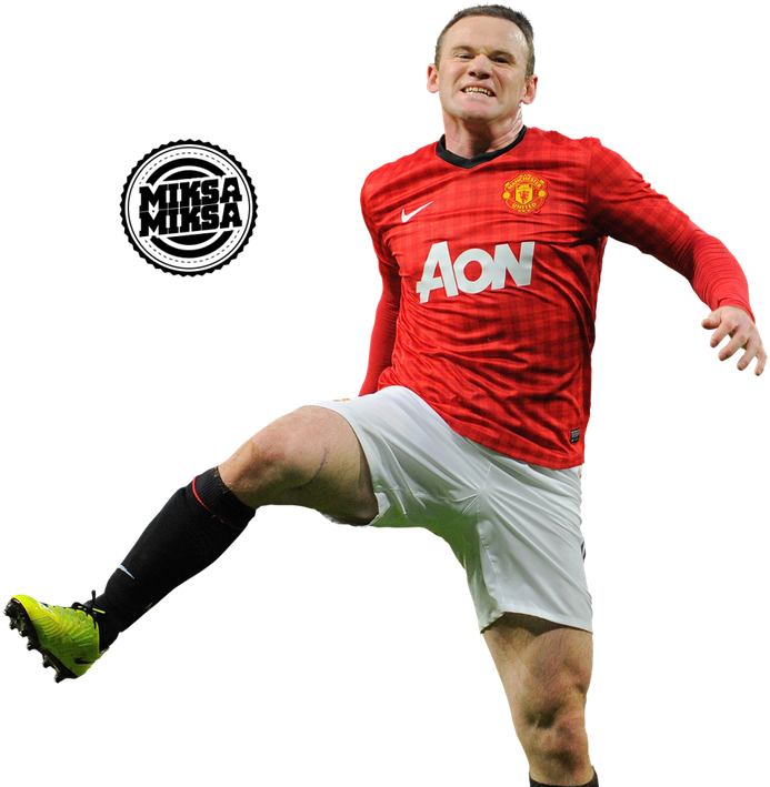 Manchester United Player In Action PNG