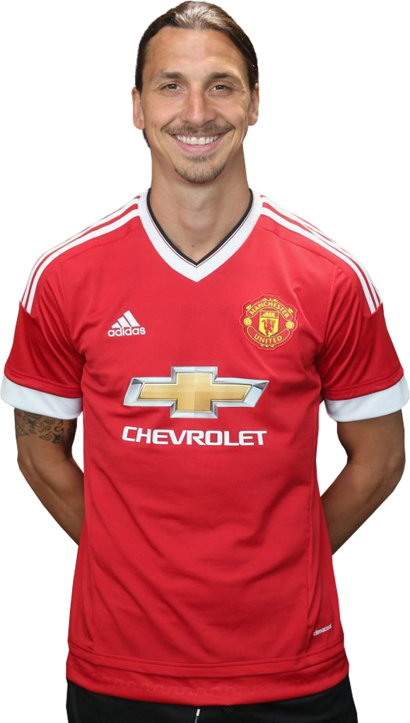 Manchester United Playerin Red Jersey PNG