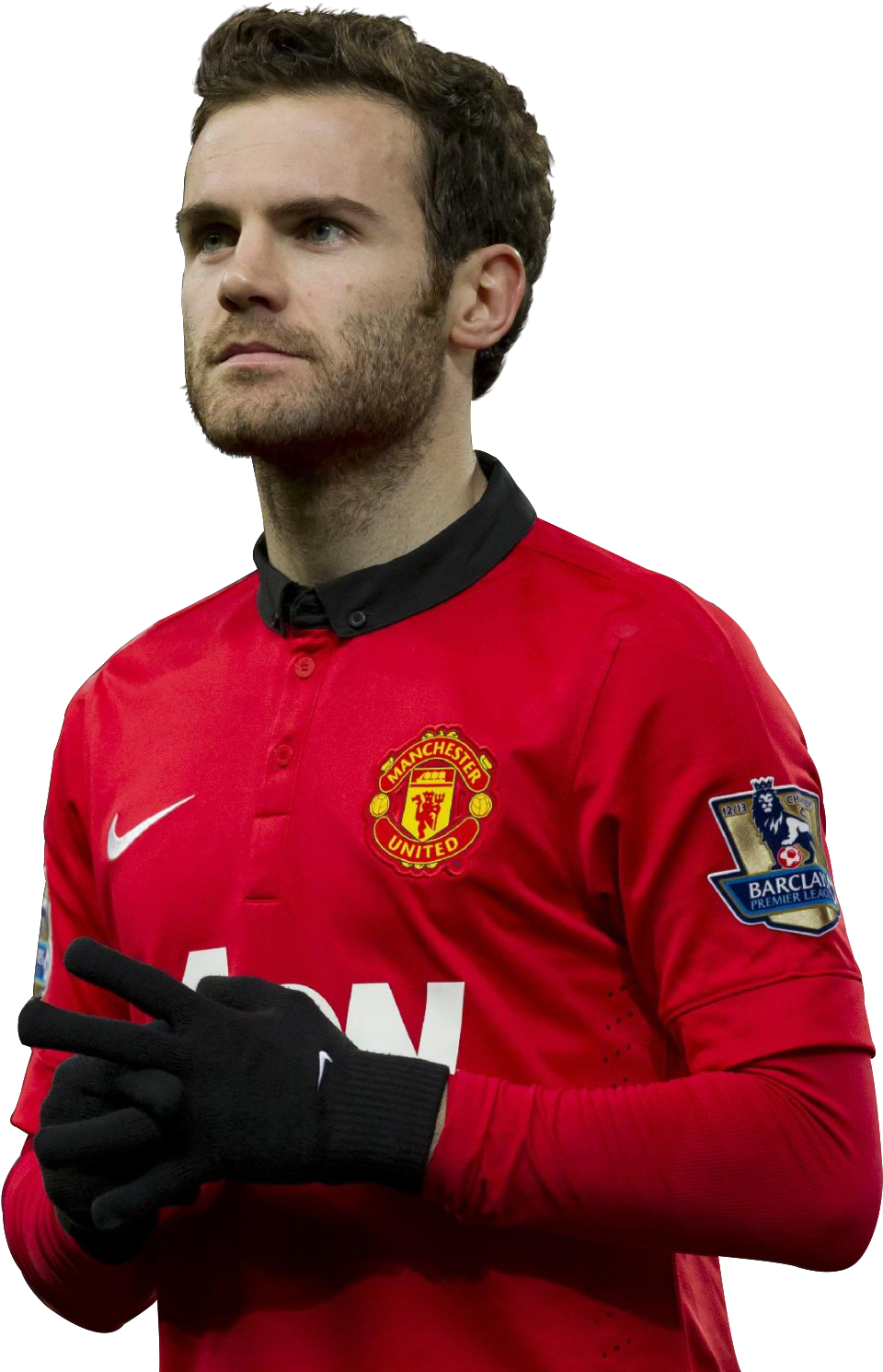 Manchester United Playerin Red Kit PNG