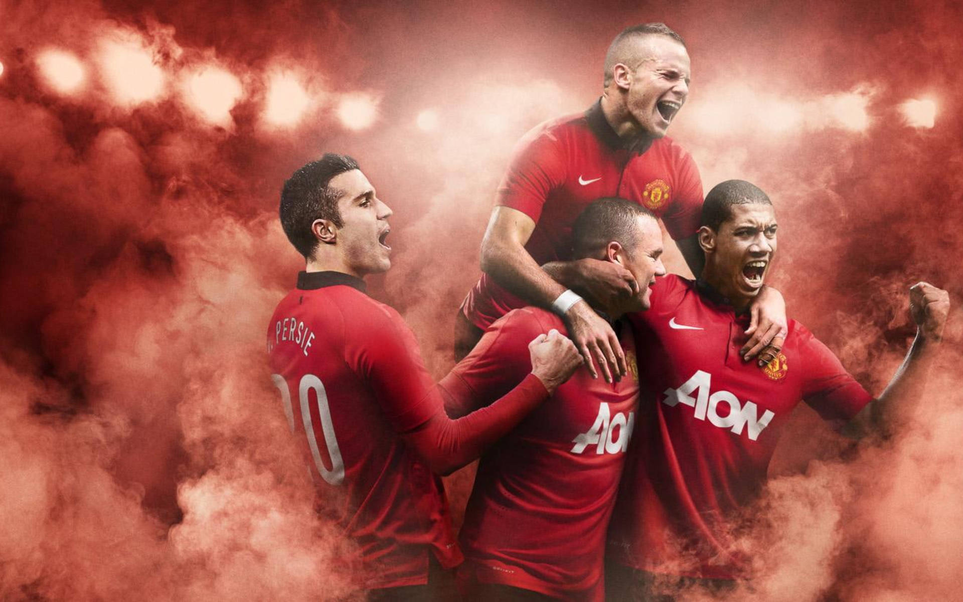 Manchester United Players Winning Wallpaper