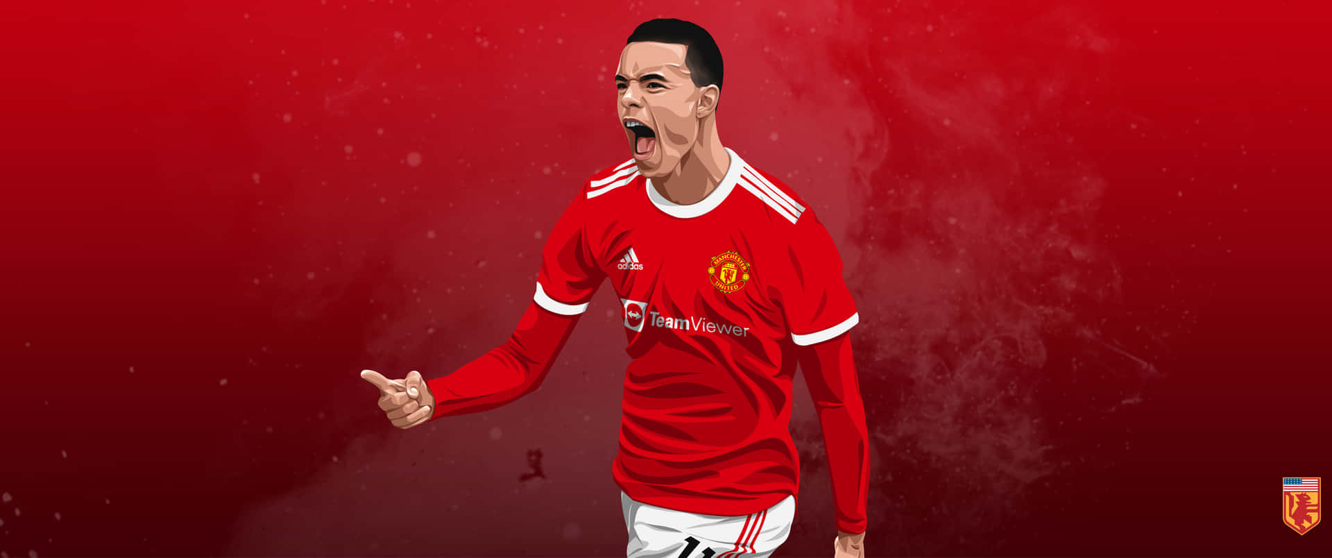 The Manchester United Football Club Red Devils in Action! Wallpaper