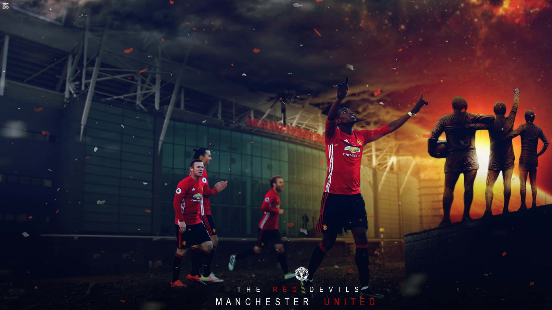 Manchester United Team - Solidarity United Wallpaper