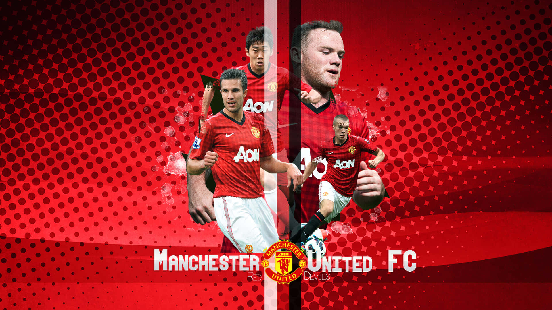 Manchester United's Winning Team Wallpaper