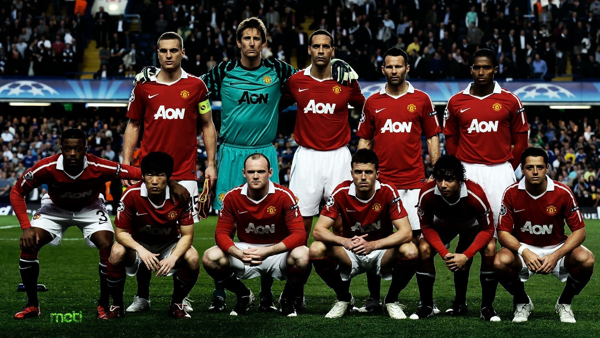Manchester United møder deres modstandere i Premier League Wallpaper
