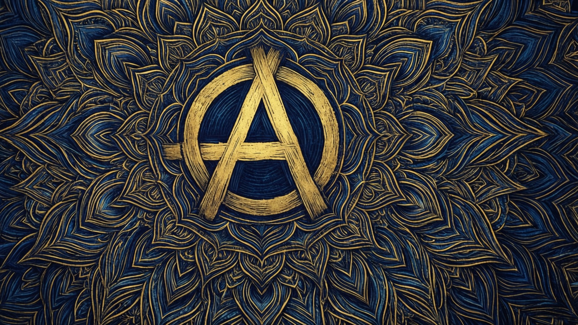 Mandala Anarchy Pattern Bakgrunner