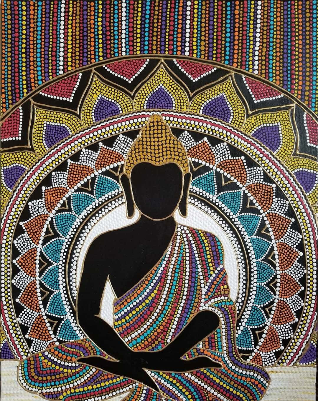 Buddha Bead Mandala Art Picture