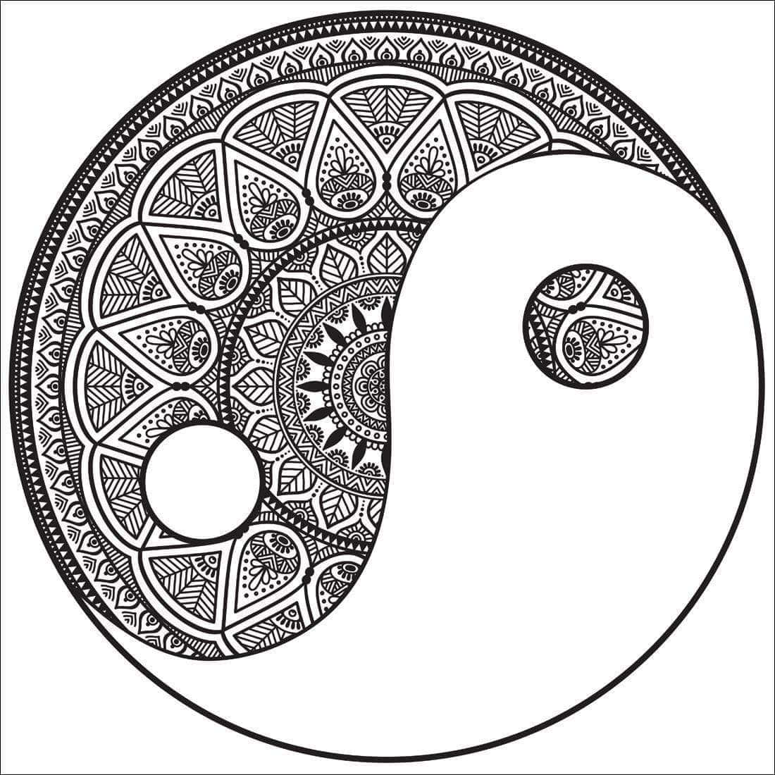 Yin Yang Mandala Art Picture
