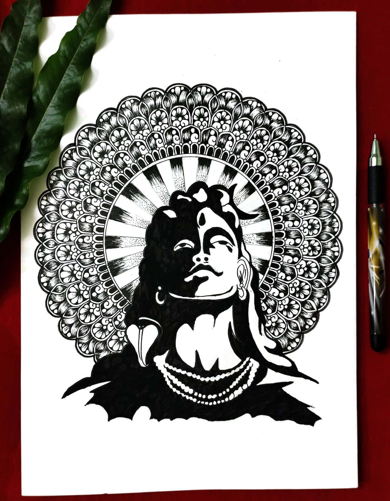 Maha Shivaratri Mandala Art Picture