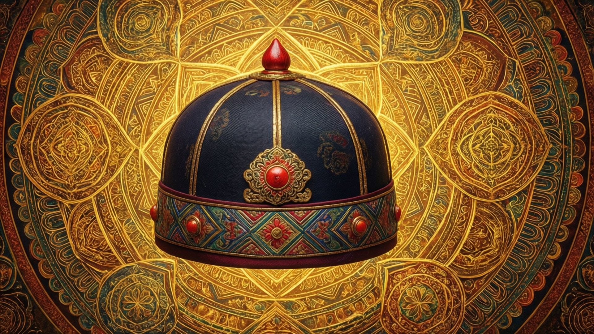 Mandala Hintergrund Hut Wallpaper
