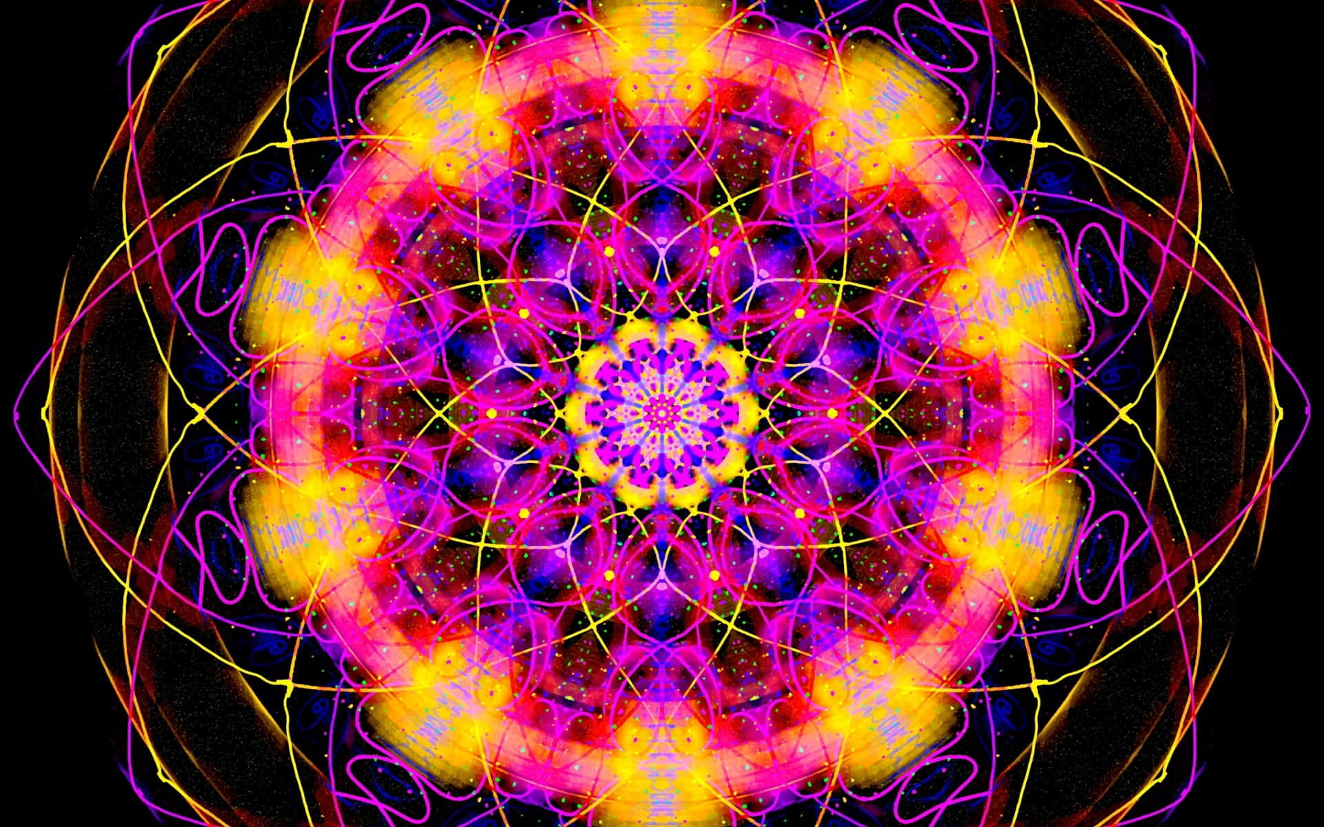 Vackerblommig Mandala-konst