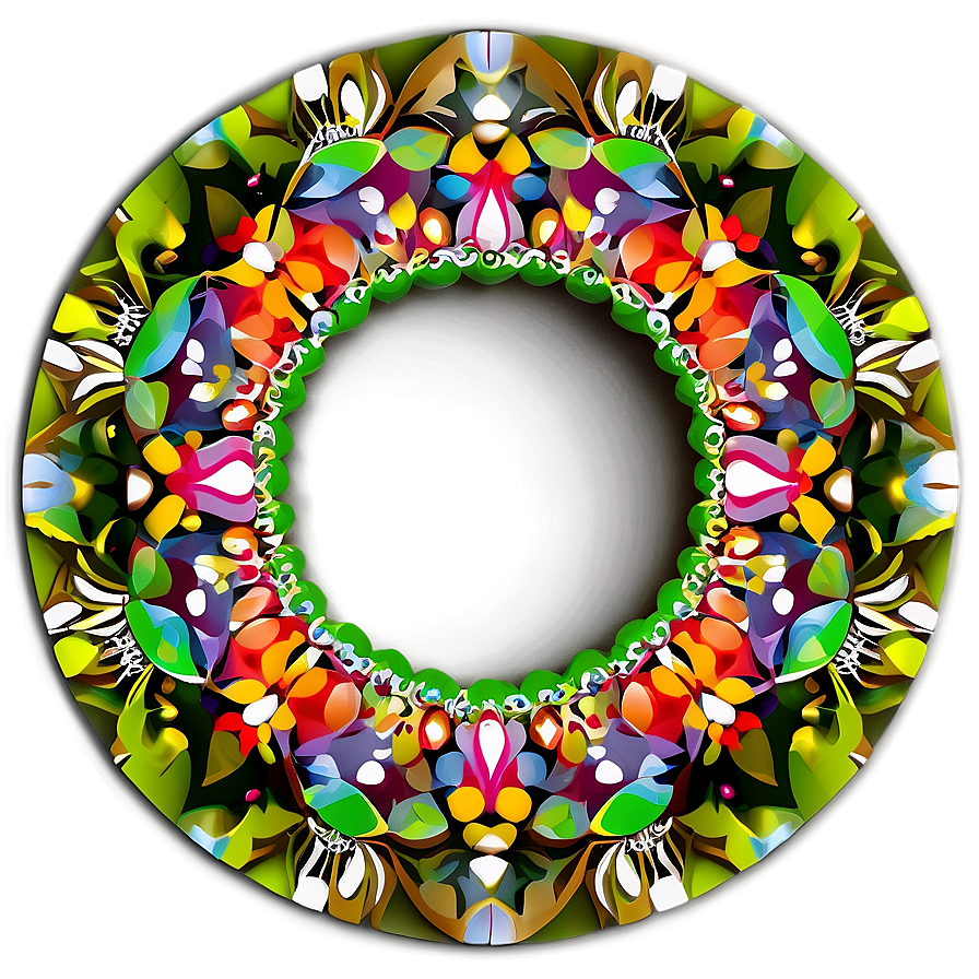 Mandala Circle Frame Png 9 PNG