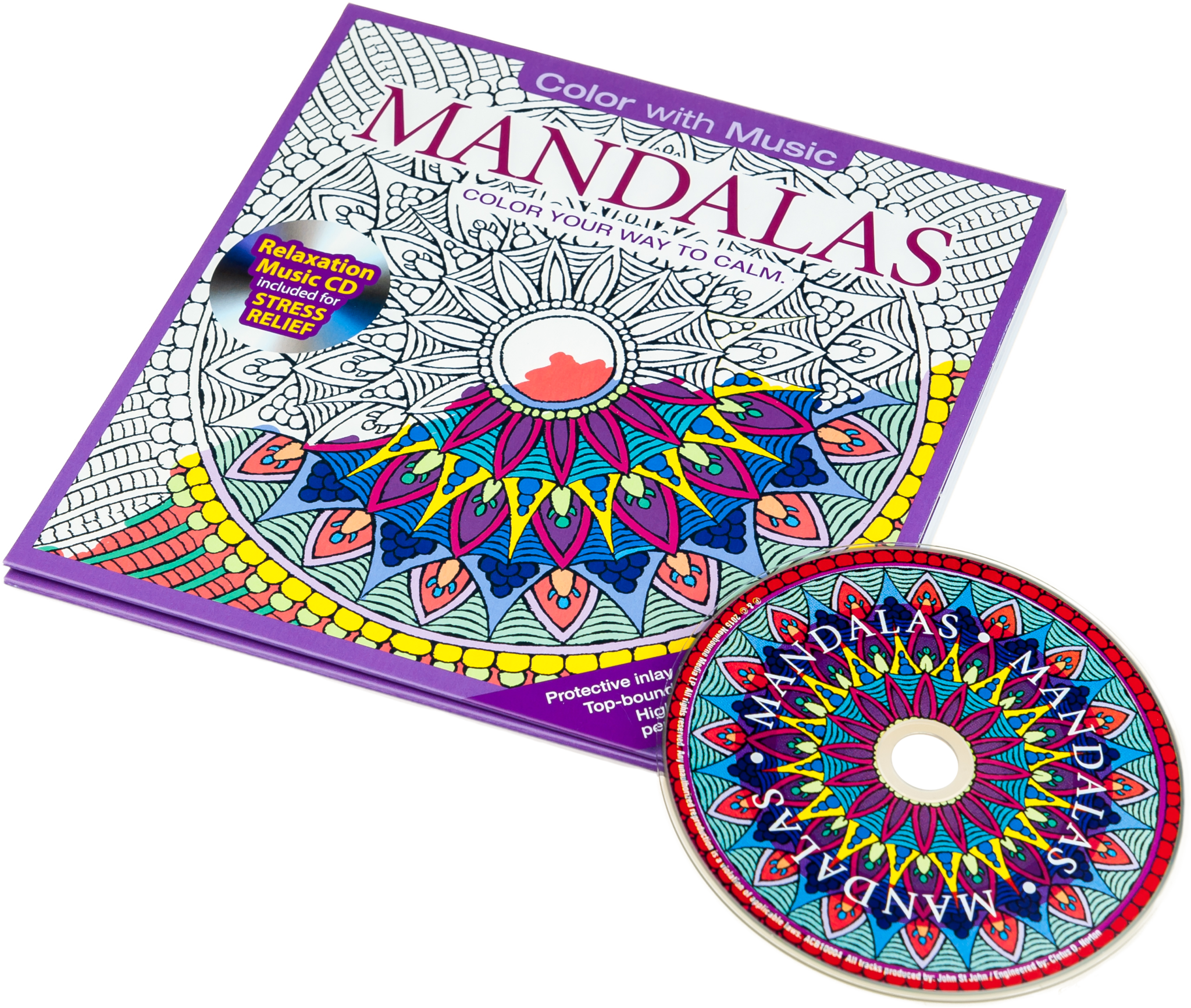 Mandala Coloring Bookwith Music C D PNG