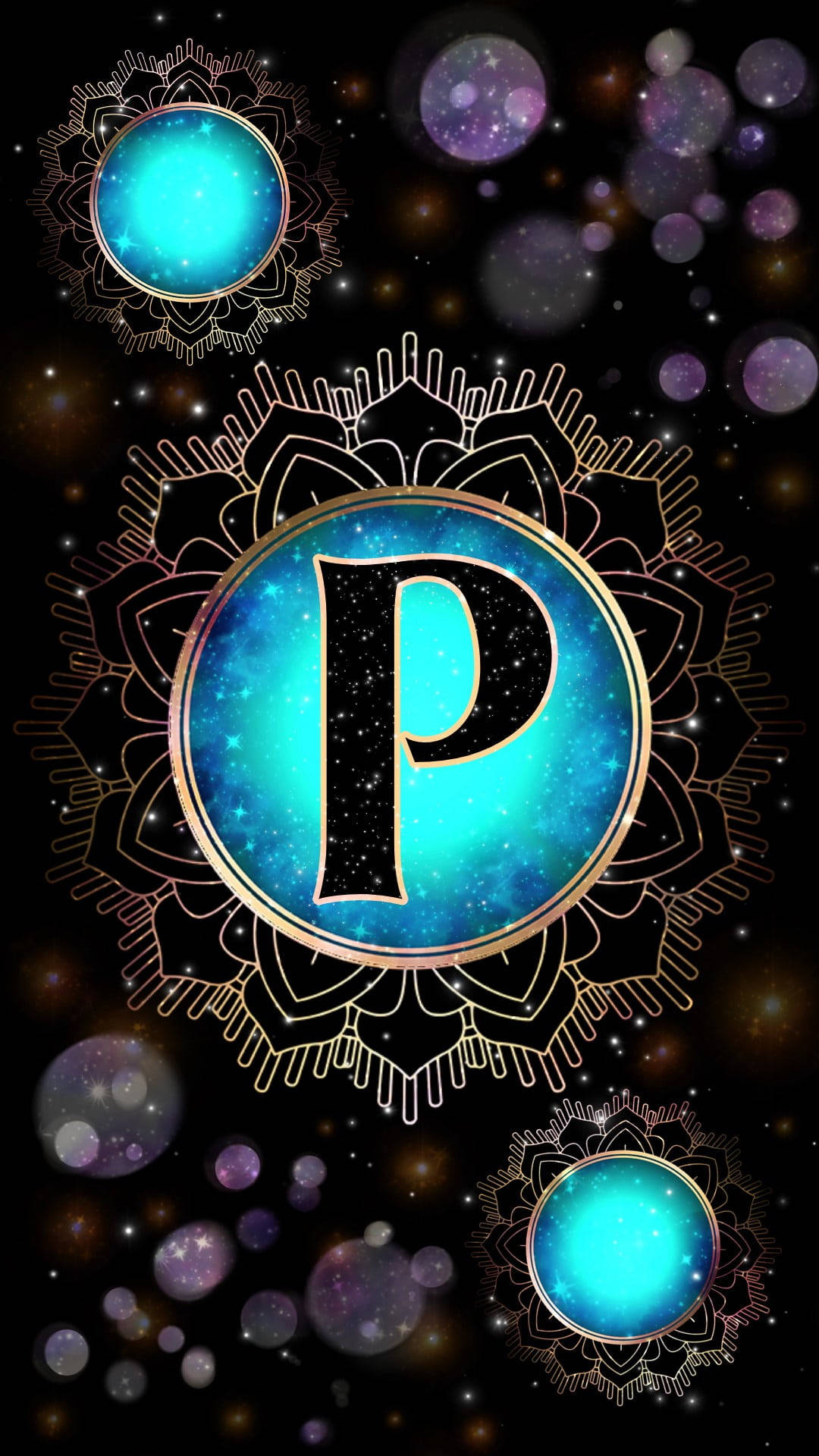 Mandala Letter P