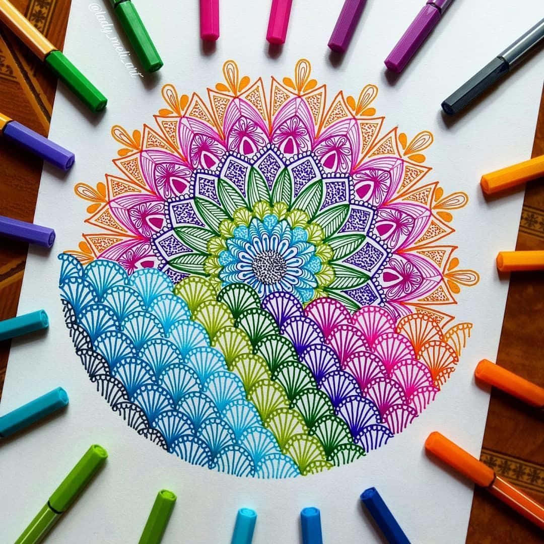 Colorful Mandala Symbolizing a New Beginning