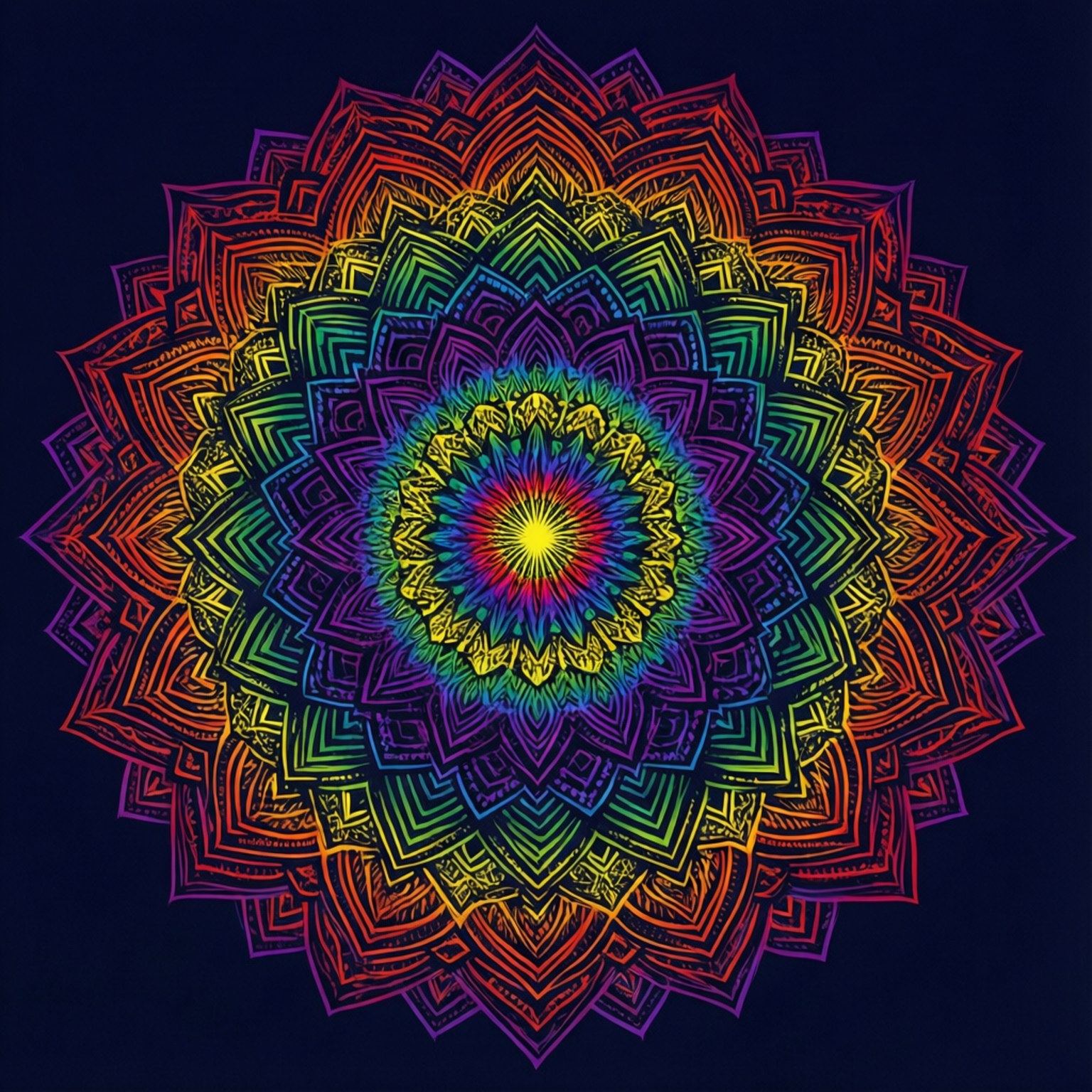 Motif Mandala Pride Fonds d'écran