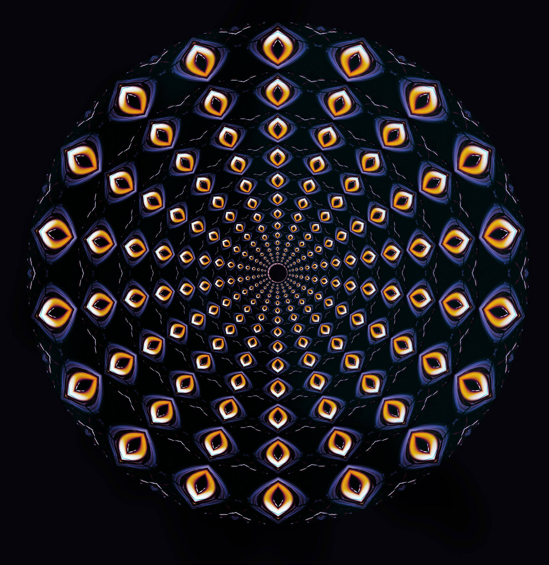 Mandala Symmetrical Eye Shape