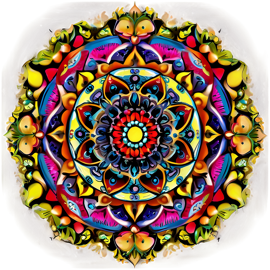 Mandala Tapestry Png Qcf94 PNG