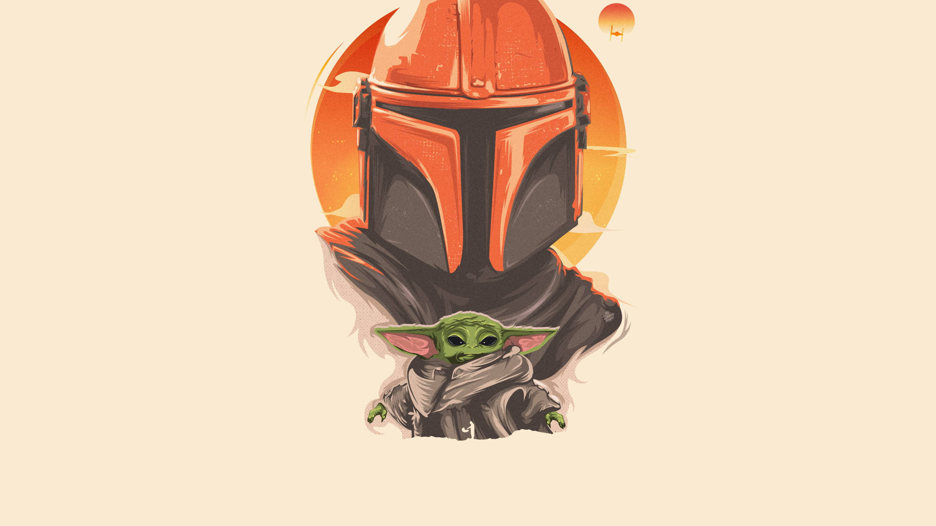 The Mandalorian and Baby Yoda, Brothers in Arms Wallpaper