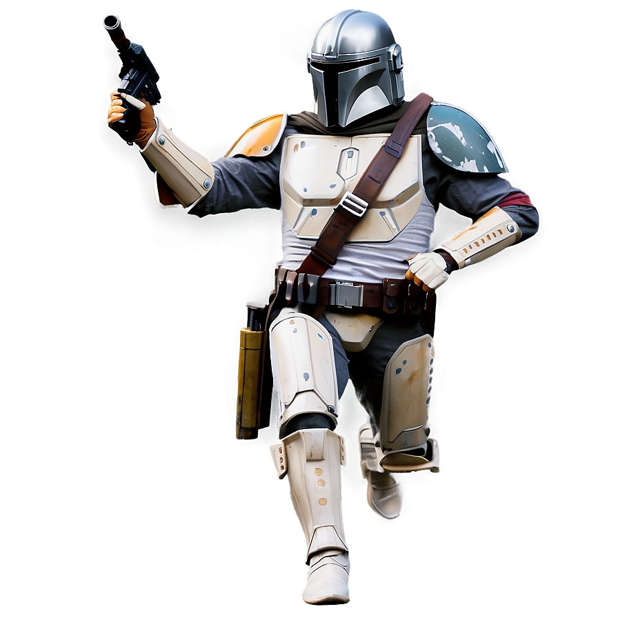 Mandalorian Fighting Pose Png Wtm18 PNG