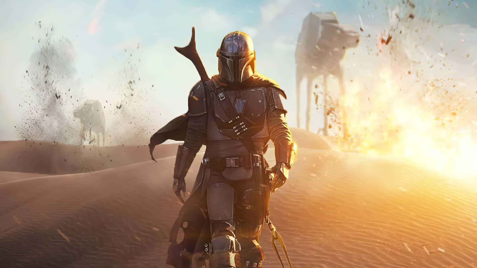 Step up your gaming experience with Mandalorian PC Wallpaper
