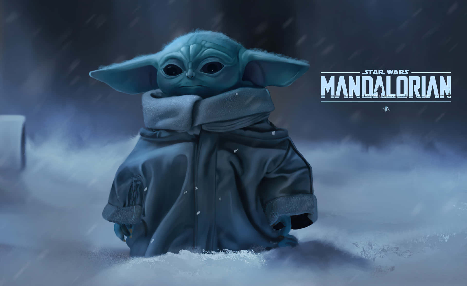 Yoda Shines in The Mandalorian Wallpaper