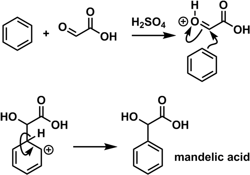 Mandelic Acid Synthesis Reaction PNG