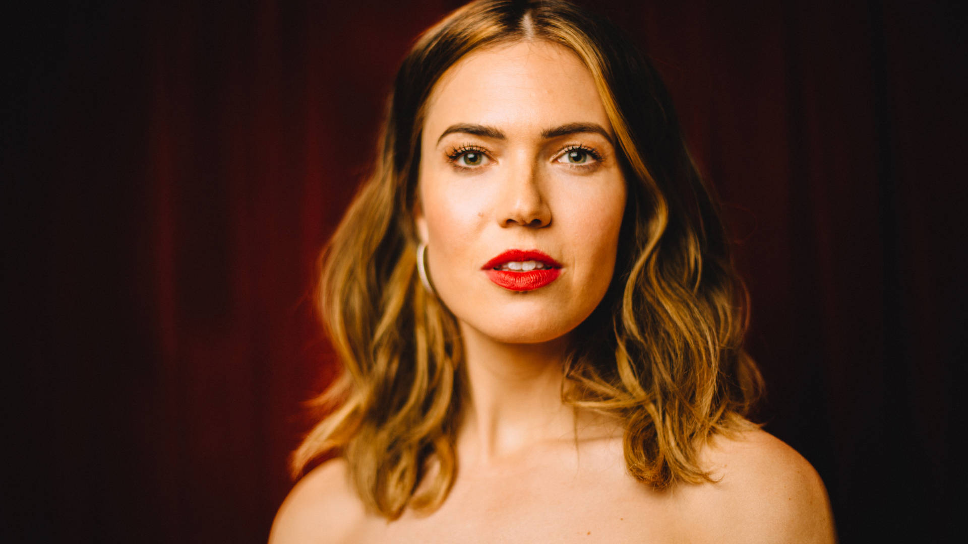 Mandy Moore Red Lips