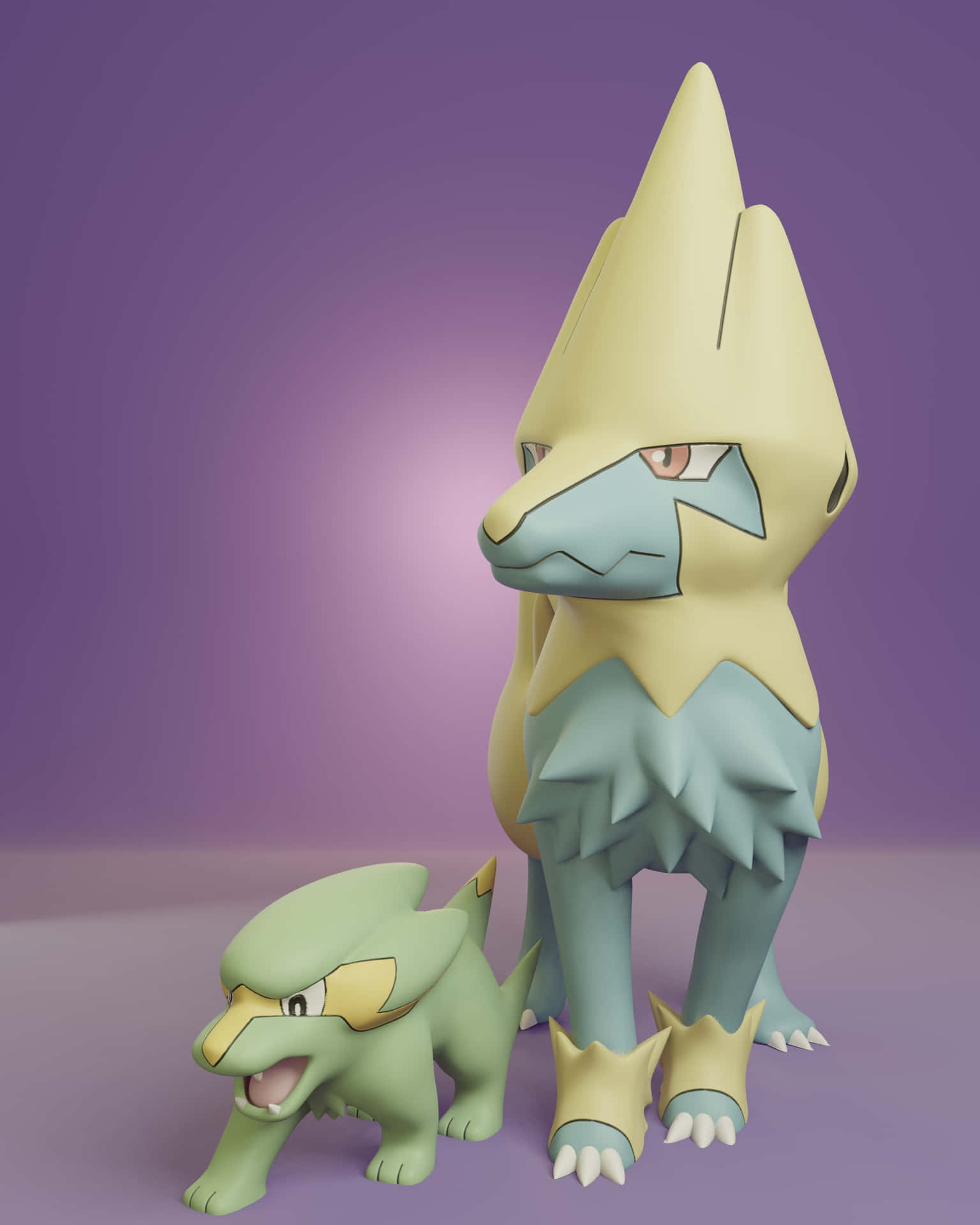 Manectric And Electrike Toys Wallpaper