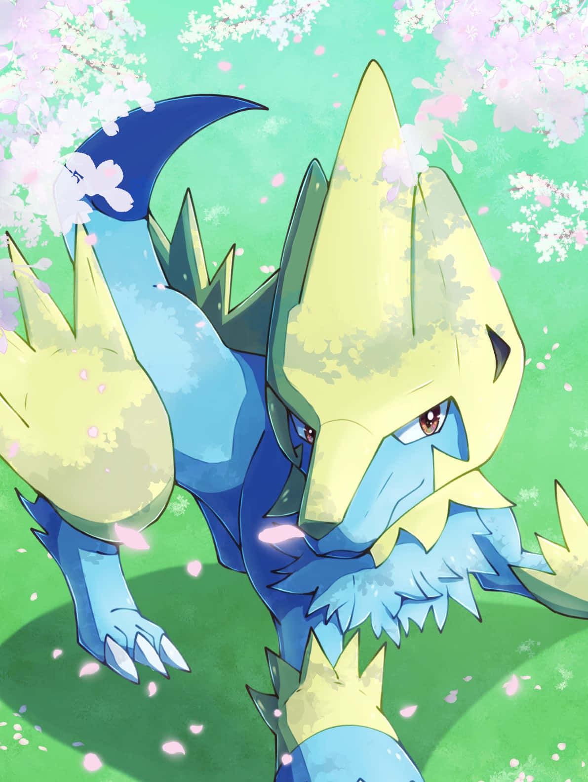 Manectric Looking Up Wallpaper