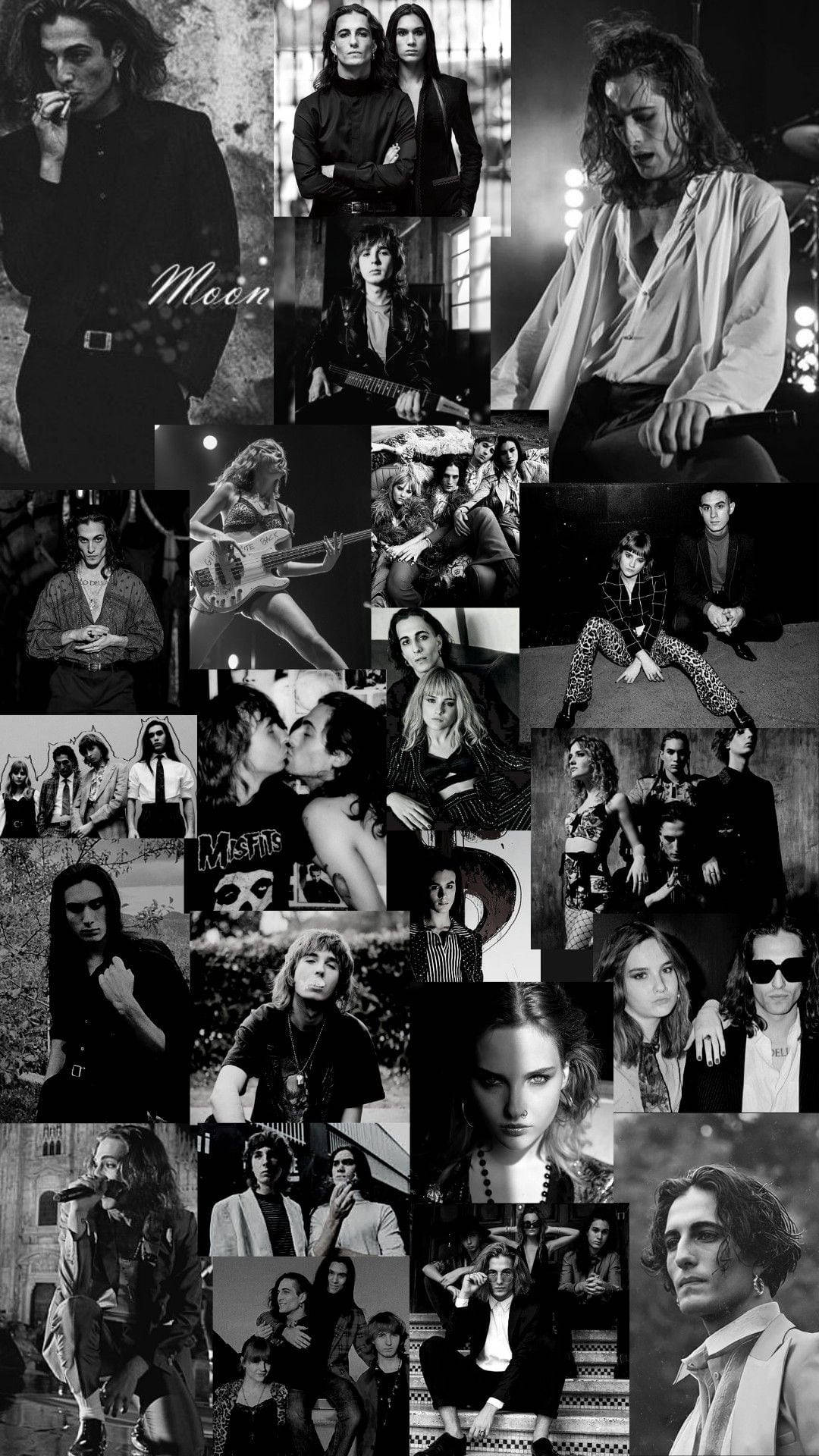 Maneskin Greyscale Collection Photograph Background