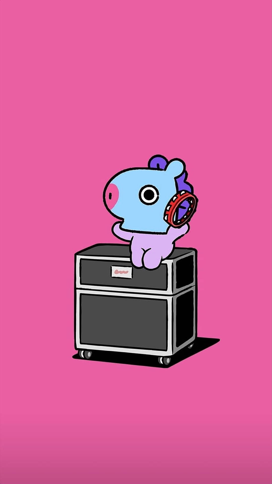 Mang Bt21 With Tambourine Wallpaper