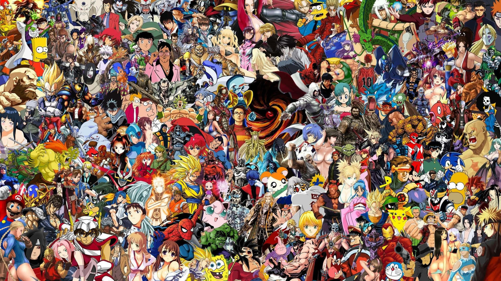 Manga Characters Delight! Wallpaper